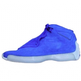 Nike Air Jordan 18 Mokkanahkaiset Miesten Kengät Siniset