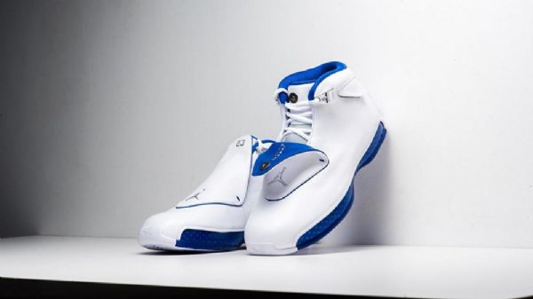 Nike Air Jordan 18 Sports Royal Kengät Miehille Valkoinen