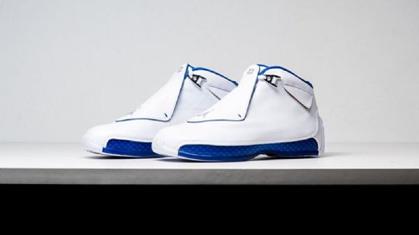 Nike Air Jordan 18 Sports Royal Kengät Miehille Valkoinen