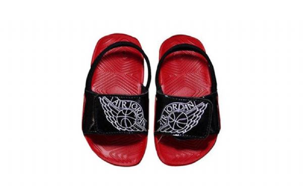 Nike Air Jordan Hydro 7 Velcro Slide Urheilutossut Lapsille Musta Punainen