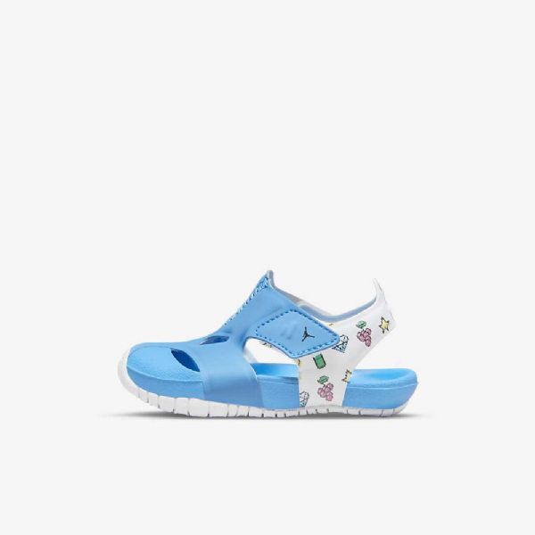 Nike Air Jordan Flare Kengät Lapsille Sininen Sitruunavalkoinen