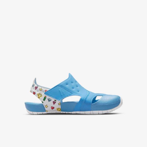 Nike Air Jordan Flare Kengät Lapsille Sininen Sitruunavalkoinen
