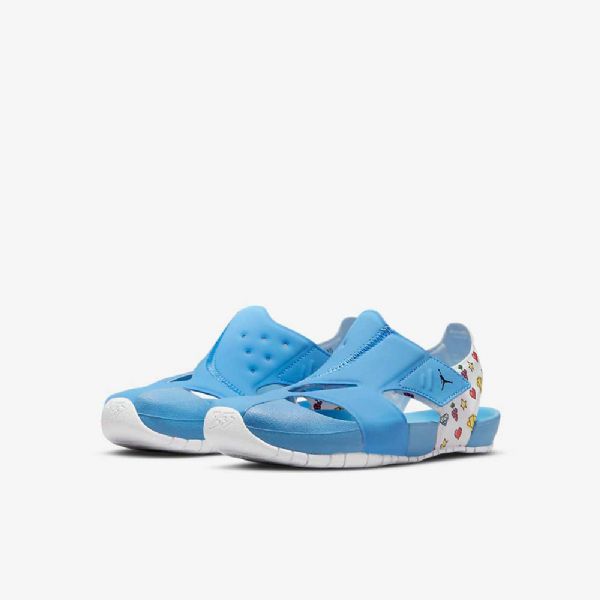Nike Air Jordan Flare Kengät Lapsille Sininen Sitruunavalkoinen