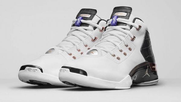 Nike Air Jordan 17 Kuparikengät Miehille Mustavalkoinen